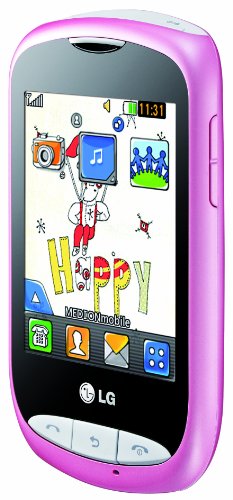 LG T310 Plum Smartphone (7,1 cm (2,8 Zoll) Display, Touchscreen, 2 Megapixel) pink/weiß