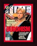 Brad Pitt / TIME Cover: October 13, 1997, Framed Art Print by TIME Magazine