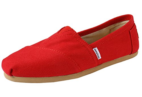 Janstom Women's Loafers Classic Casual Canvas Slip On Shoes