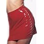 Vinyl Skirt Sexy Lingerie Intimate Apparel with Lace Up Side