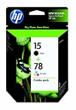 Original HP 15/78d Ink Cartridges Combo-Pack in Retail Packaging