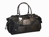 Authentic Coach Signature Striped Boston Travel Weekend Bag Black 77179 Reviews