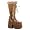 5 Inch Sexy Knee Hi Boot Theatre Costumes Camel Veg Suede Demonia Size: 6