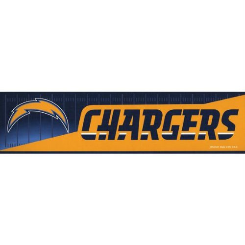 San Diego Chargers - Logo & Name Bumper Sticker