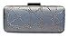 Chicastic Sparkle Hard Box Wedding Evening Clutch Purse With Rhinestone Closure