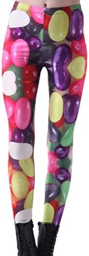 Skinny Yoga Fitness Women Rainbow Candy Food Girls Punk Pants Jeggings Tights