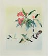 Birds and Flowers - Chinese Woven Wheat Stalk Picture, Hand Crafted