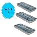 RETRO ALUMINUM ICE CUBE TRAY (SET OF 3)
