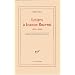 Lettres � Jeanne Rozerot: (1892-1902)