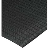 Genuine Joe 53231 Air Step Anti-Fatigue Mat, Stress Mat, Vinyl Foam, Beveled Edge, 2' x 3', Charcoal