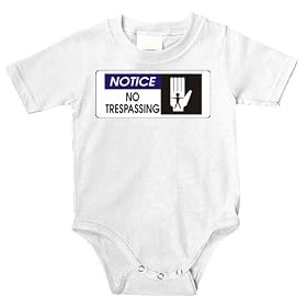 Caution: No Trespassing Onesie