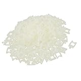 uxcell　200個入り　プラスチック　11mm　プッシュイン　ケーブル　クランプ　ホルダー　ファスナー　ホワイト