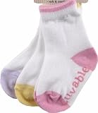 Straight Edge (non-skid) Socks, Pink-Pink, 9-18 mos.
