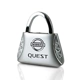 Nissan Quest Clear Crystals Purse Shape Key Chain