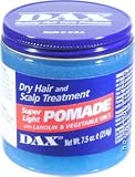 DAX Super Light Pomade with Lanolin & Vegetable Oils for Dry Hair & Scalp Treatment 7.5oz/214g