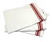Aunt Martha's 18-Inch by 28-Inch Package of 3 Vintage Dish Towels, Red Striped