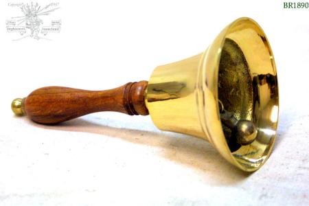 Teacher style Brass Handbell Bell, common 8 inch size