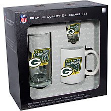 NFL Green Bay Packers NFC Conference Champions Fan Set 3 Piece