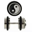 Stainless Steel Fake Plug with Ying/Yang Logo - 16g Wire - 0g Fake Plug - Sold as a Pair