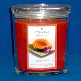 Colonial at Home Candles Papaya Crush 22oz by Colonial at Home Candles