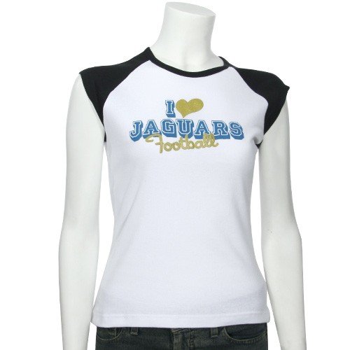 Reebok Jacksonville Jaguars Ladies White Queen T-shirt (Large)