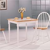 Morrison Square Dining Table with Tile Top in Natural and White