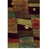 1'11 x 7'6 Shaw Rugs Accents Percussion - 20500 Ebony Rectangular by Shaw Rugs