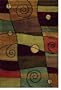 1'11" x 7'6" Shaw Rugs Accents Percussion - 20500 Ebony Rectangular