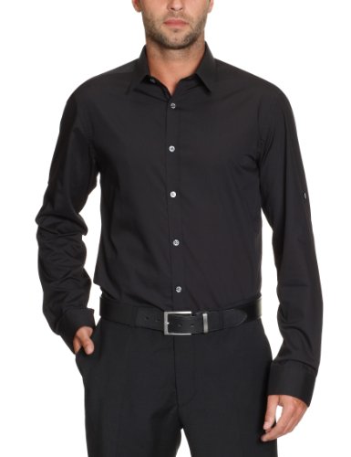 SELECTED Herren Businesshemd 16020809, Gr. 48 (S), Schwarz (Black) Preisvergleich