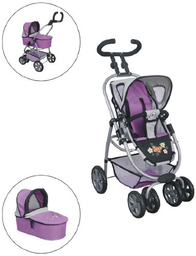 Chic 2000 639 55 - Kombi Puppenwagen Futura 2 in 1 Purple Preisvergleich