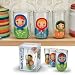 Bubushkups, Set of 3 Glassware