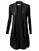 URBANCLEO Womens Hi-Lo Draped Open Front Long Cardigan Sweater (S-3X)