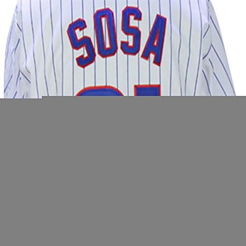 Chicago Cubs 21 Sammy Sosa Customized Cool Base White men`s Jerseys SIZE XL