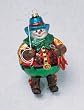 5.5" Western Cowboy Snowman Glass Christmas Ornament #823022-B