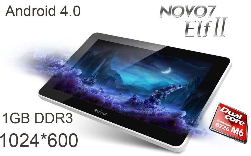 【新モデル アンドロイド 4.0 】 Ainol NOVO7 ELF II android 4.0 7インチ タブレットPC Amlogic8726-M6(DualCore) 1GRAM 8GB オリジナルセット