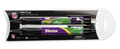 Minnesota Vikings Ballpoint Grip Pen and Mechanical Pencil Set in Pillow Pack - NFL (12008-QUP)