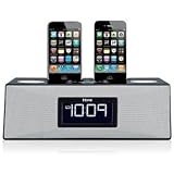 IHOME IP88GZC IPOD(R)/IPHONE(R) DUAL DOCK TRIPLE ALARM CLOCK RADIO
