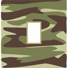 Army Camouflage Light Switch Cover