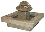Review   / Fiberglass Antique Stone Rock Column Fountain
