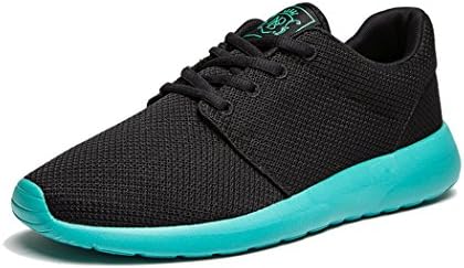 Wei Men's Breathable Running Shoes,Walk,Beach Aqua,Outdoor,Water,Rainy,Exercise,Drive,Athletic Sneakers (7 D(M) US, Black-Green)