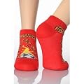Kids/Childrens Boys Football Design Trainer Socks (Pack of 3)