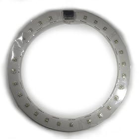 Long Life 12" Circline Plug-in Replacement LED Light Bulb, Cool White 32W T9 Equivalent