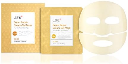 LLang Super Repair Cream - Gel Mask - Gold 5 Sheets X 1 Case