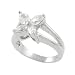 Sterling Silver Butterfly CZ Fashion Ring