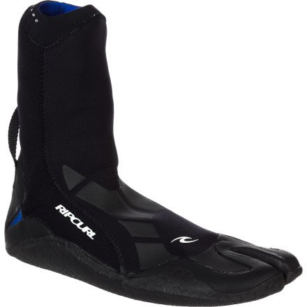 Rip Curl E-Bomb 2mm Strapless Split Toe Boot, Black, 9
