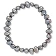 Grey Cultured Freshwater Pearl Stretch Bracelet