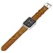 Apple Watch Band, JETech 38mm Genuine Leather Strap Wrist Bands Replacement w/ Metal Clasp for Apple Watch All Models 38mm (Brown)