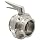 Dixon B5101E400CC-C Stainless Steel 316L Butterfly Valve with Trigger Handle and EPDM Seal, 4" Tube OD