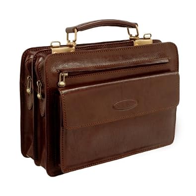 Maxwell Scott - Sacoche de luxe en cuir marron pour femme (Creti) Maxwell Scott - Sacoche de luxe en cuir marron pour femme (Creti)