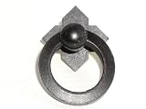Top Knobs, Normandy - M635, Small Smooth Ring Pull w/backplate in Patine Black